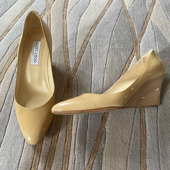 - Jimmy Choo leather wedge - Picture 1 of 9